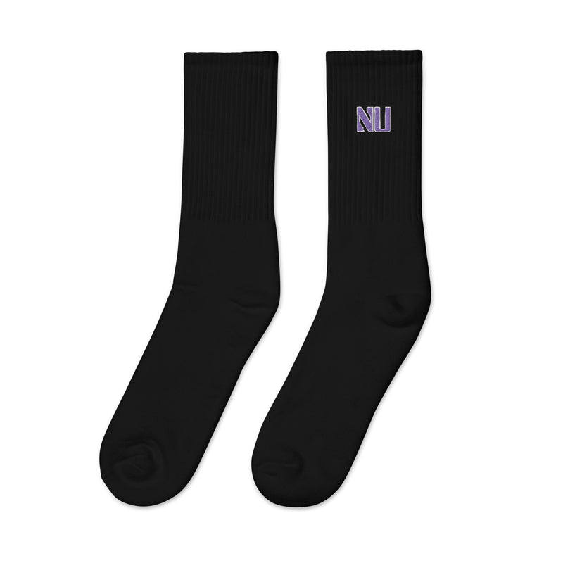 Northwestern Wildcats Embroidered Socks