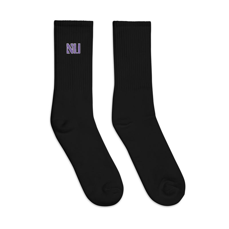 Northwestern Wildcats Embroidered Socks