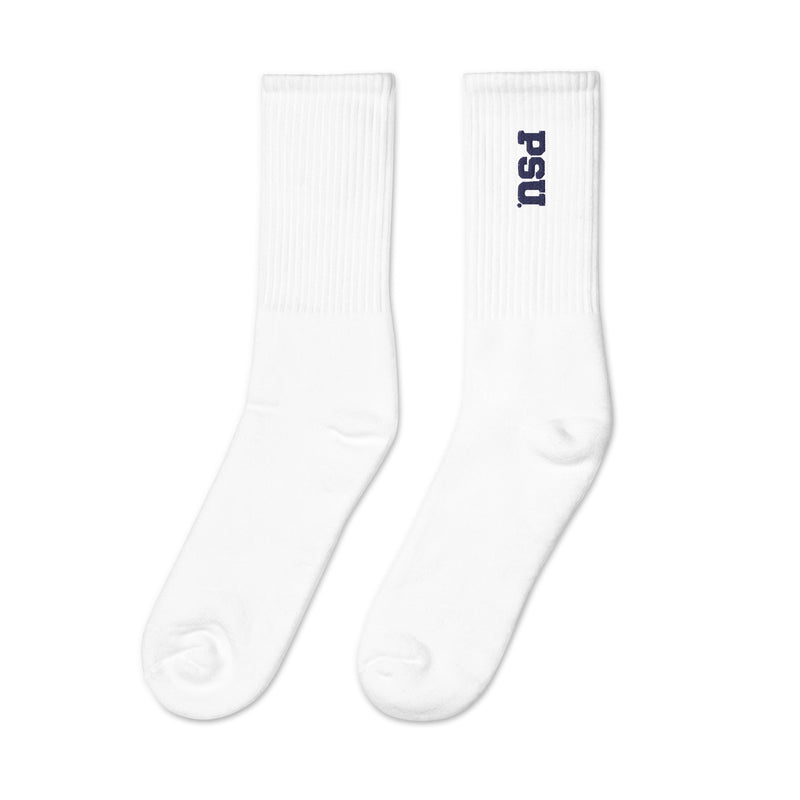 Penn State Embroidered Socks