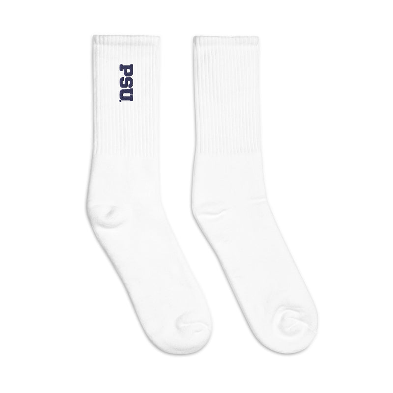 Penn State Embroidered Socks