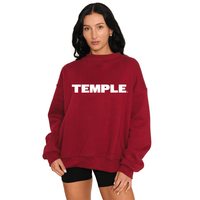 Temple Owls Mock Neck Sweatshirt
