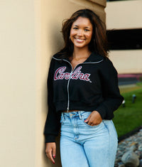 South Carolina Gamecocks Zip Up Mock Neck Sweatshirt