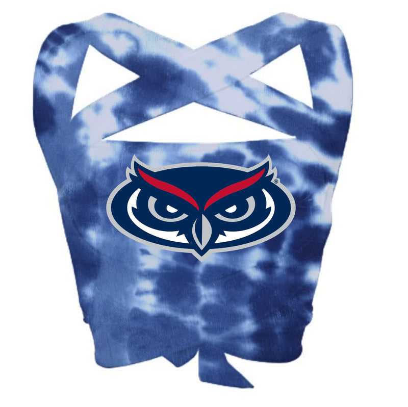 Florida Atlantic Owls Tie Dye Multi Way Bandeau Top