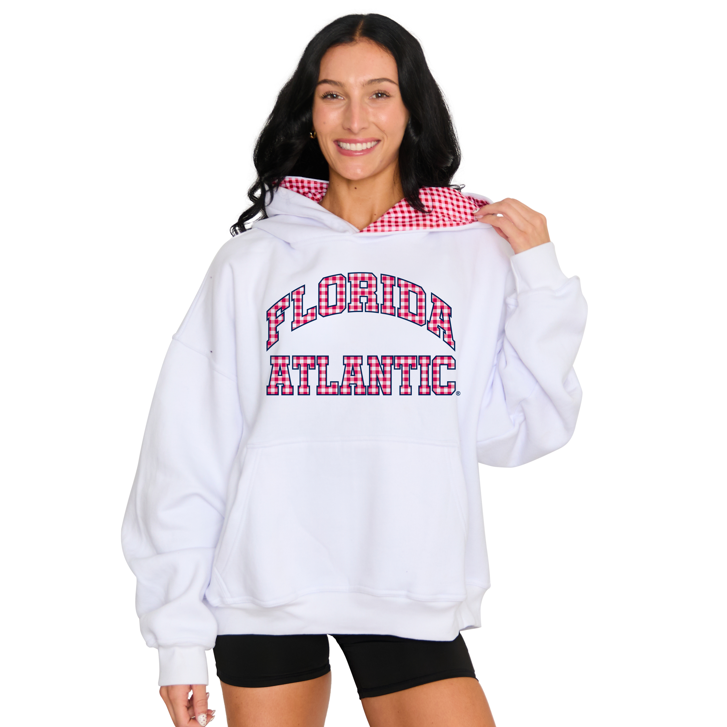 Florida Atlantic Owls Gingham Hoodie