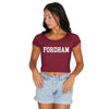 Fordham Maroon Babydoll Tee