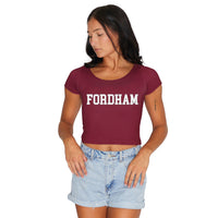 Fordham Maroon Babydoll Tee