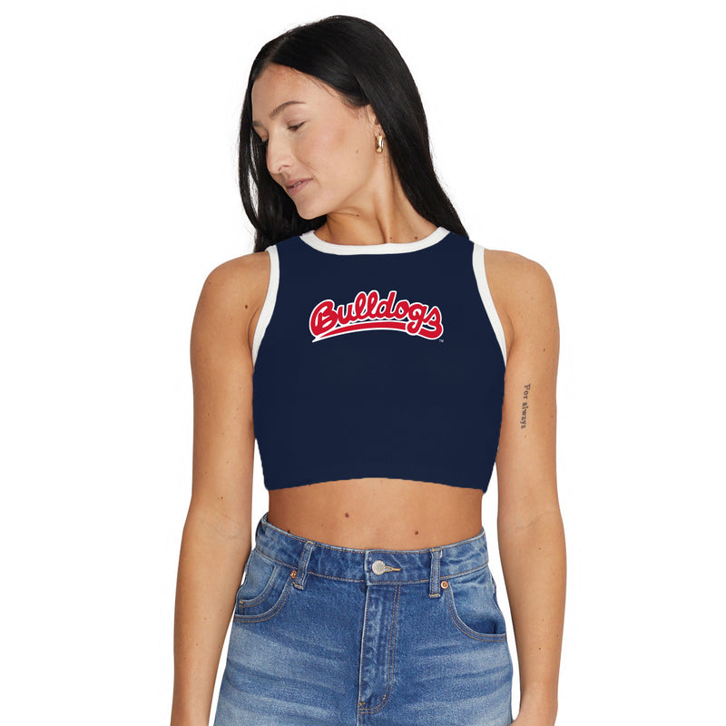 Fresno State Touchdown Contrast Ribbed Tank