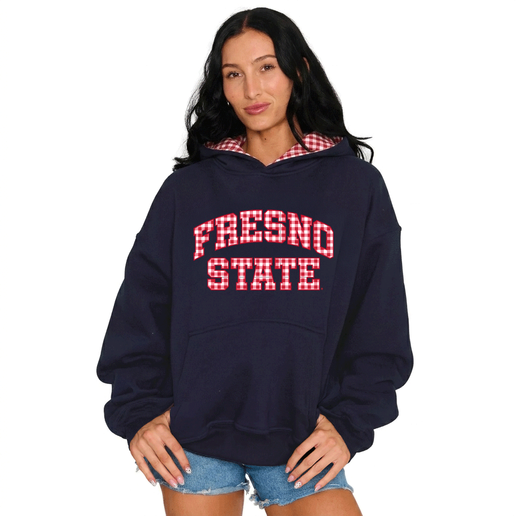 Fresno State Gingham Hoodie