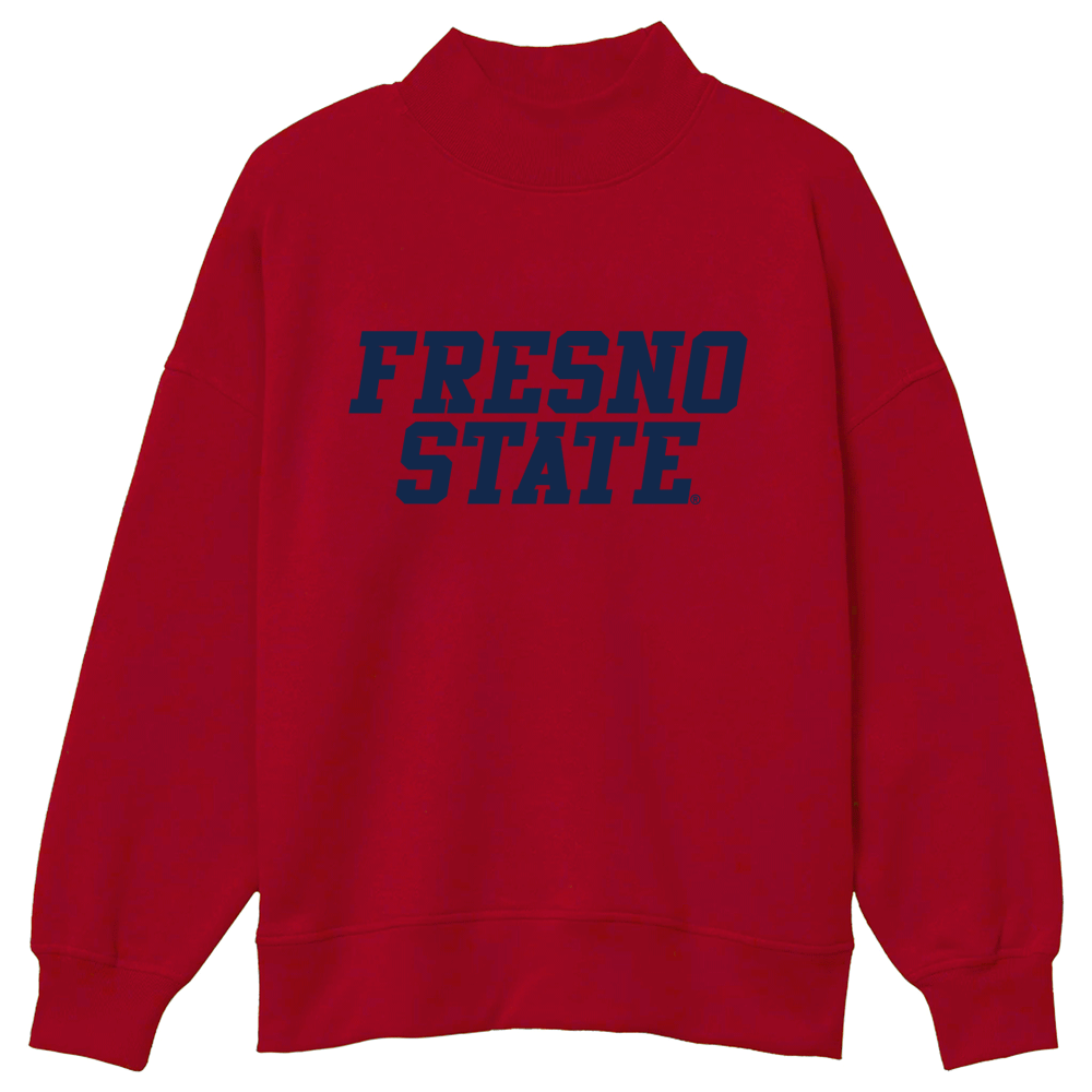 Fresno State Mock Neck Sweatshirt