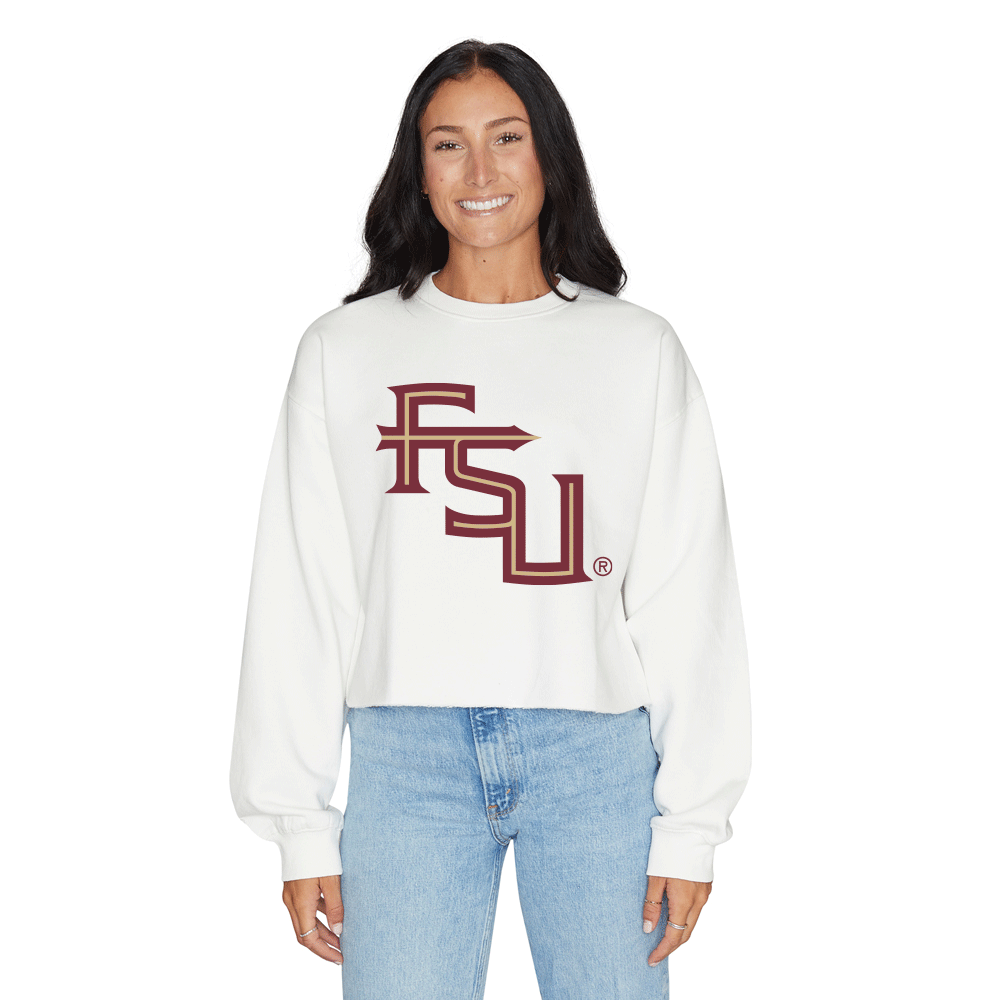 Florida State White Crewneck