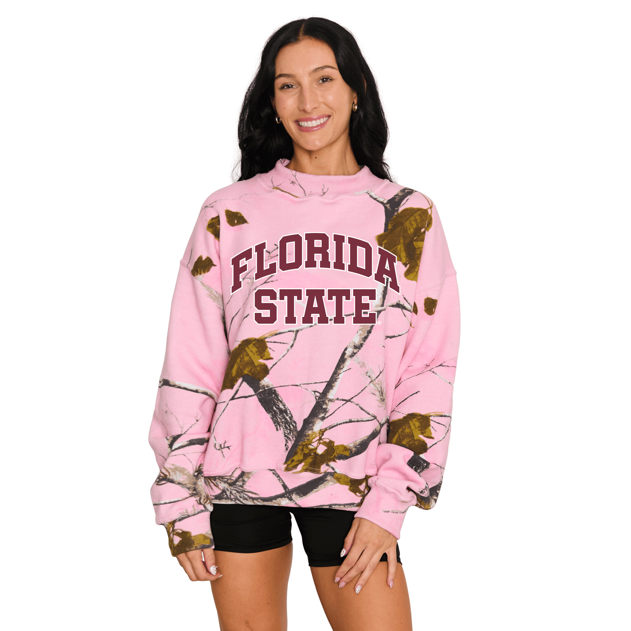 Florida State Woodland Mock Neck Sweatshirt