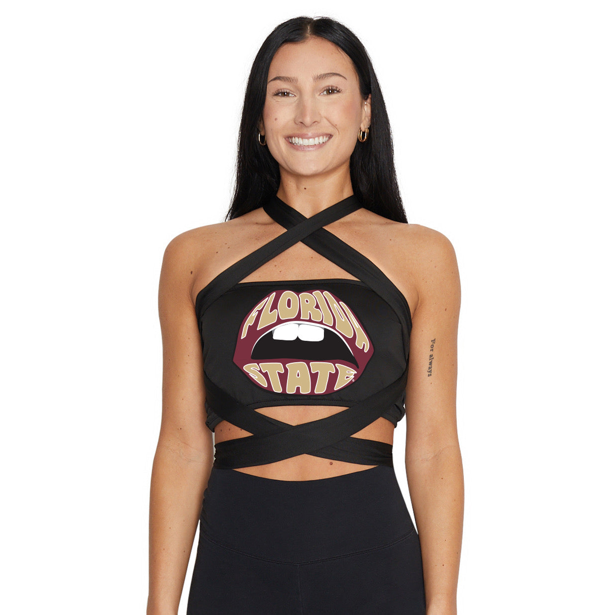Florida State Black Multi Way Bandeau Top
