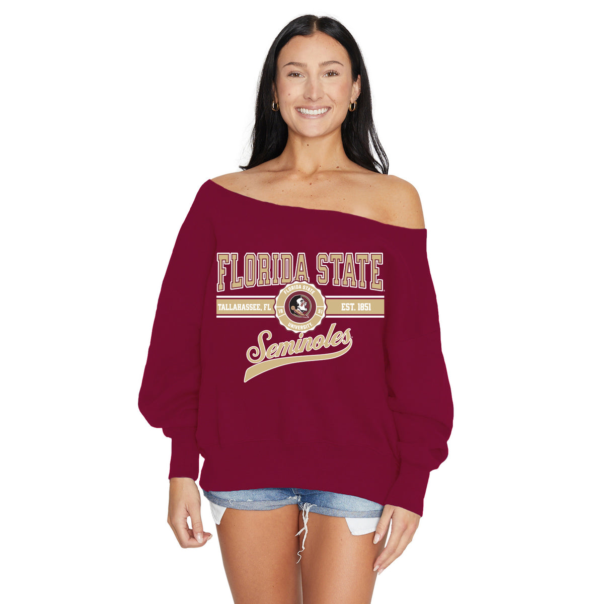 Florida State Off the Shoulder Sweatshirt