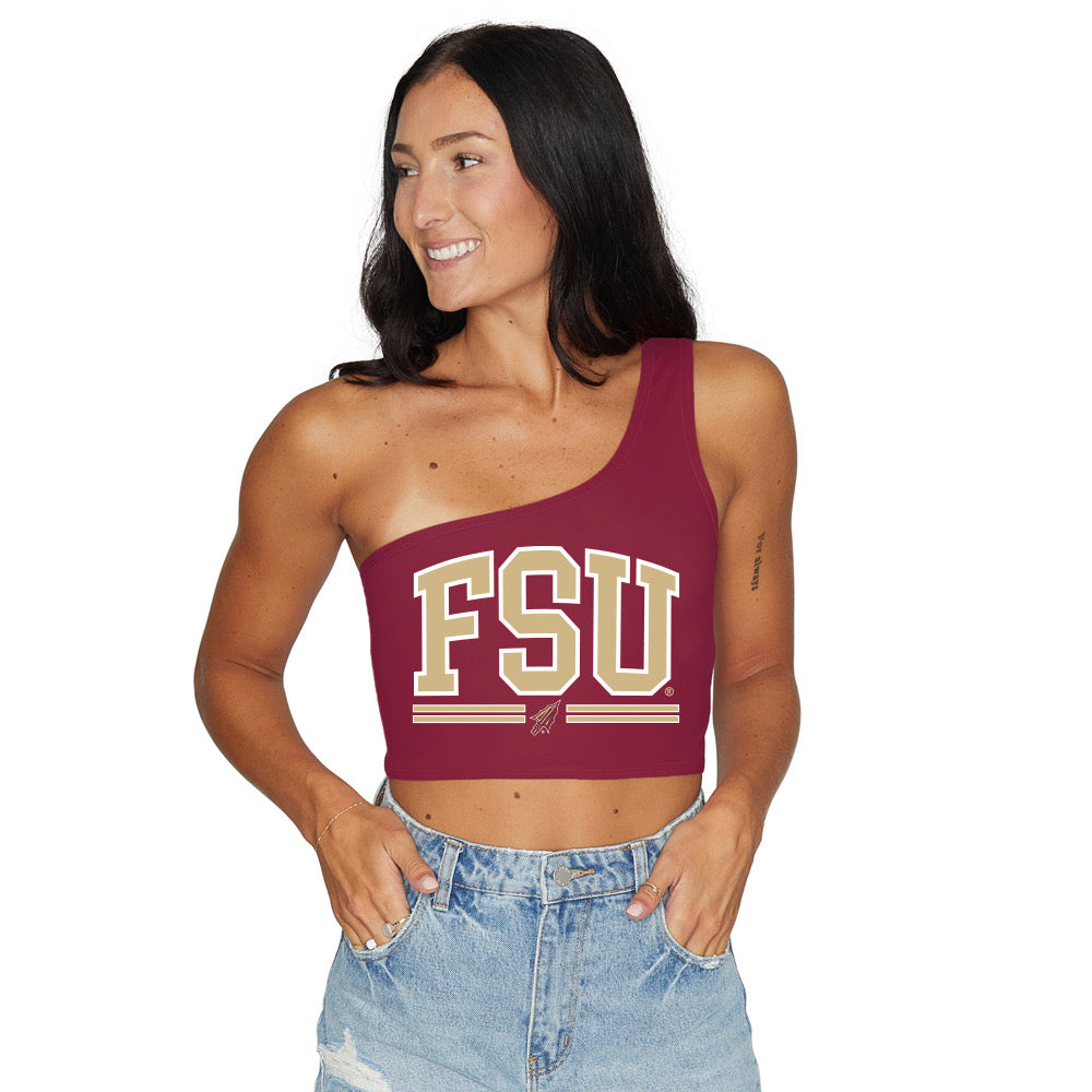 Florida State Garnet One Shoulder Top
