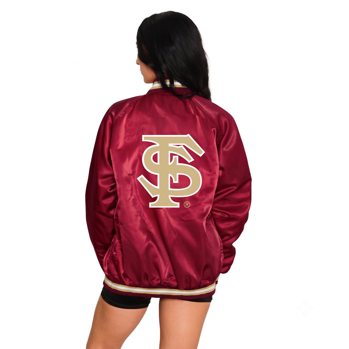 Florida State Satin Letterman Bomber Jacket