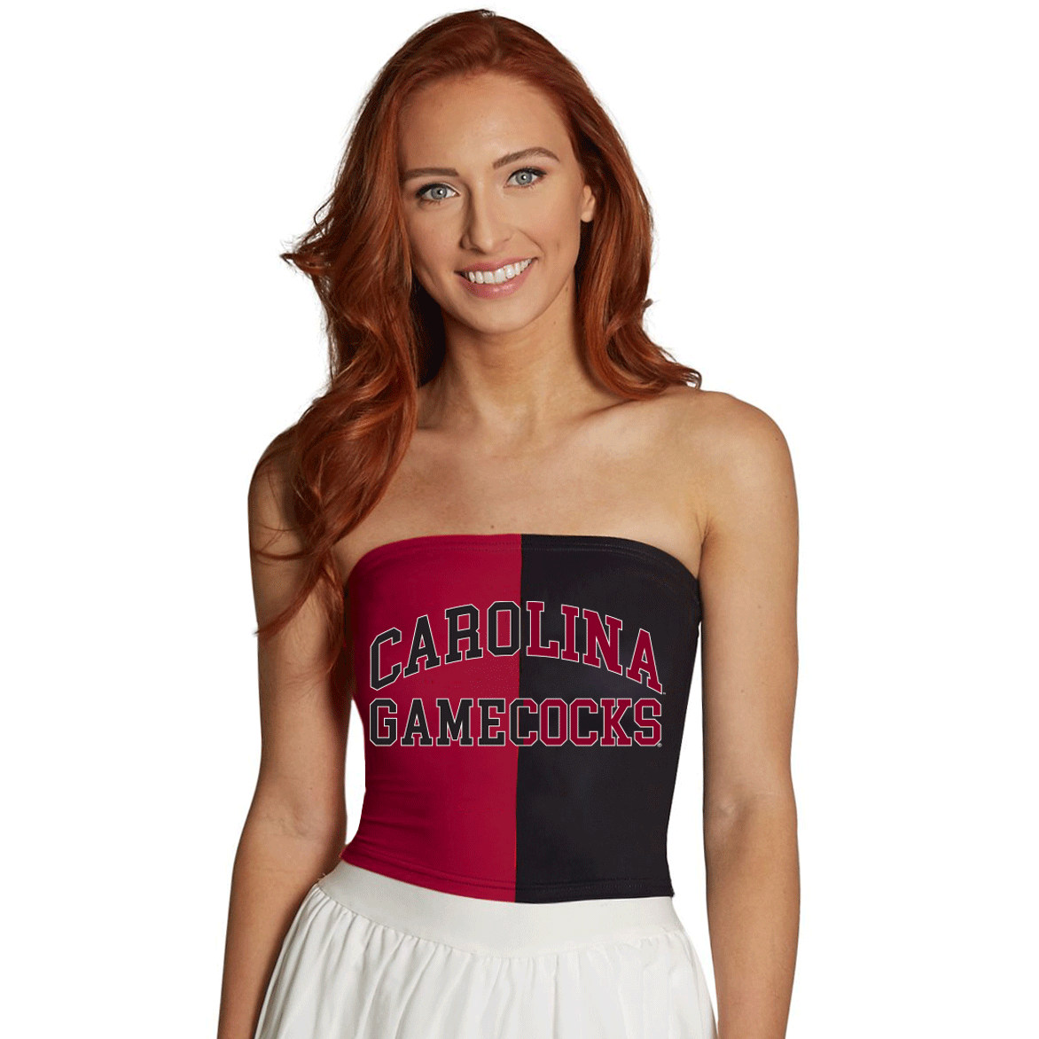 South Carolina Gamecocks Two Tone Tube Top