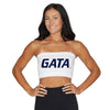 Georgia Southern White Bandeau Top