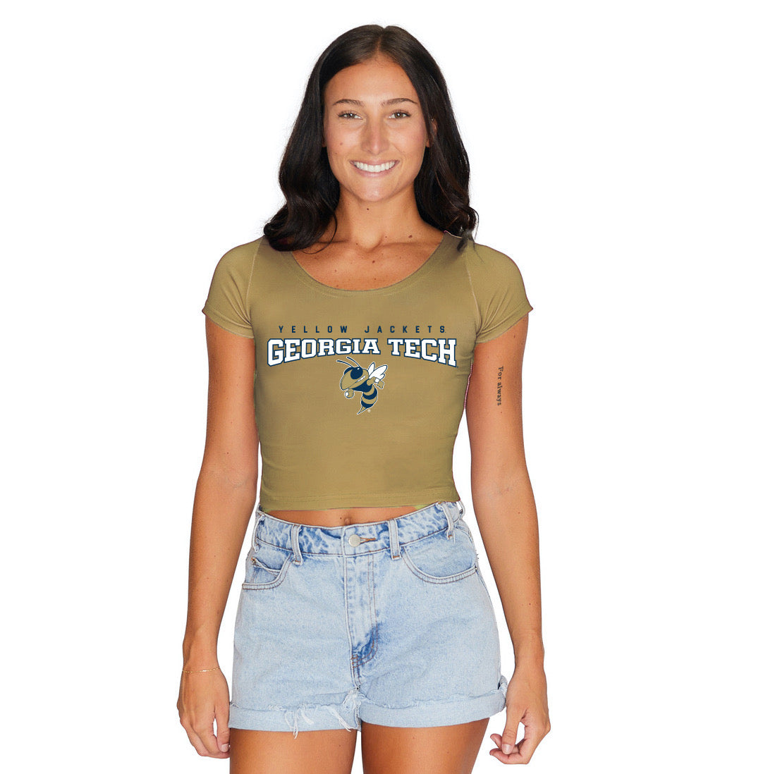 Georgia Tech Gold Babydoll Tee