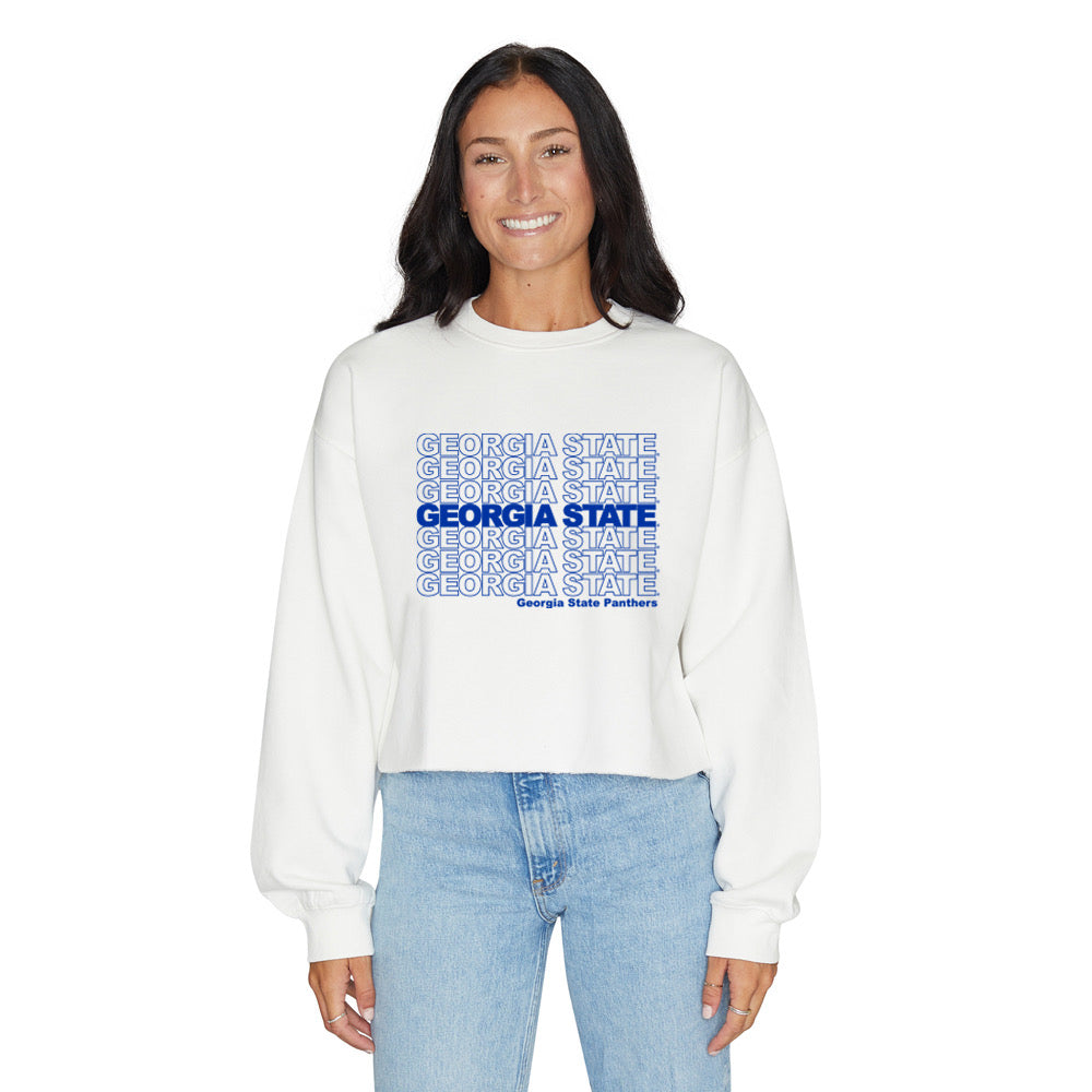 Georgia State Repeat Crewneck – lojobands - Technical View