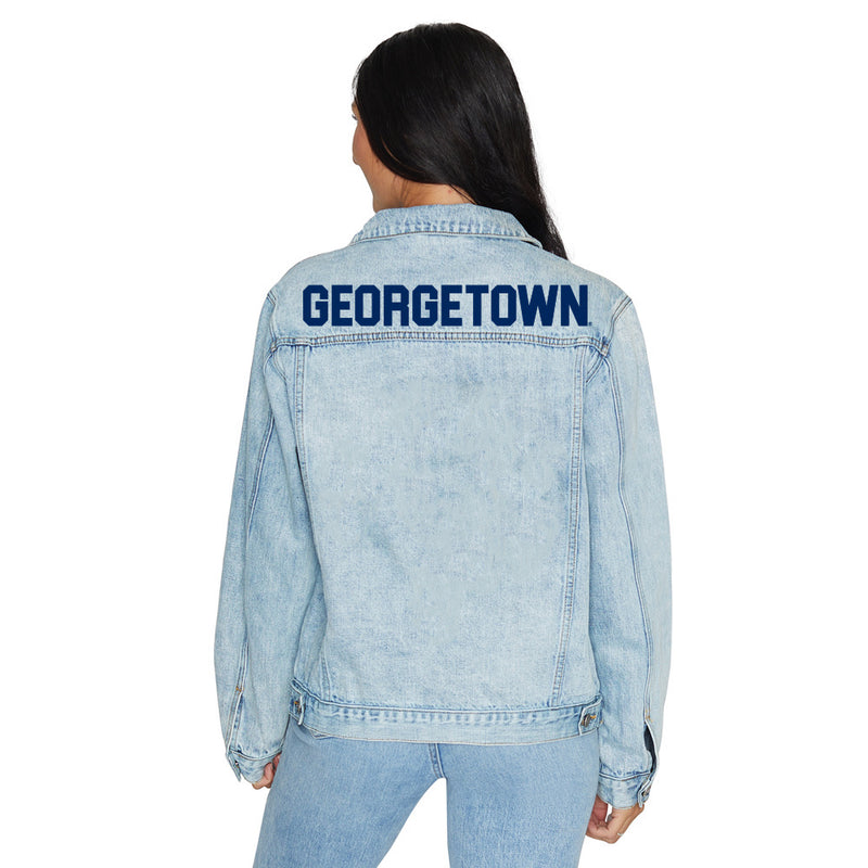 Georgetown Varsity Denim Jacket