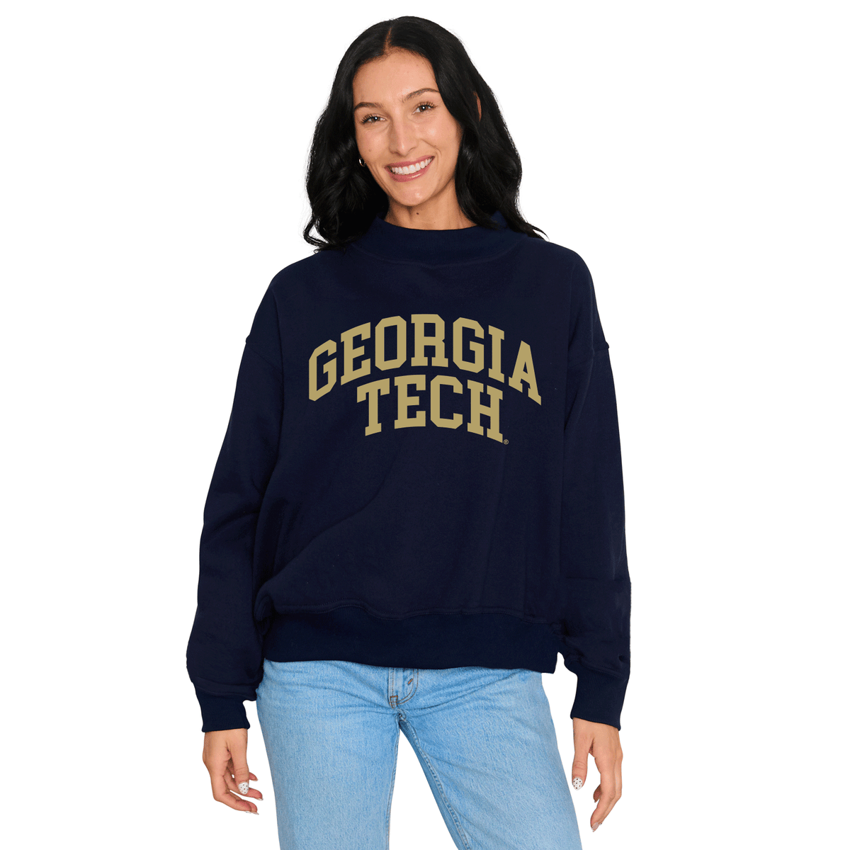 Georgia Tech Mock Neck Sweatshirt – lojobands