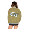 Georgia Tech Satin Letterman Bomber Jacket