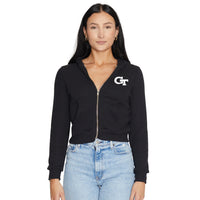 Georgia Tech Waffle Knit Zip Up Hoodie