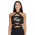 George Washington University Black Multi Way Bandeau Top