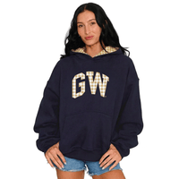 George Washington University Gingham Hoodie