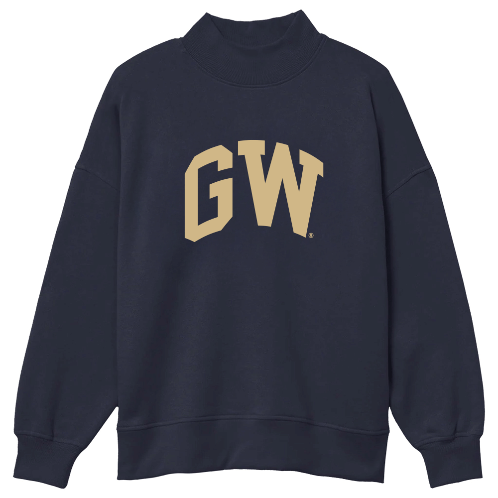 George Washington University Mock Neck Sweatshirt