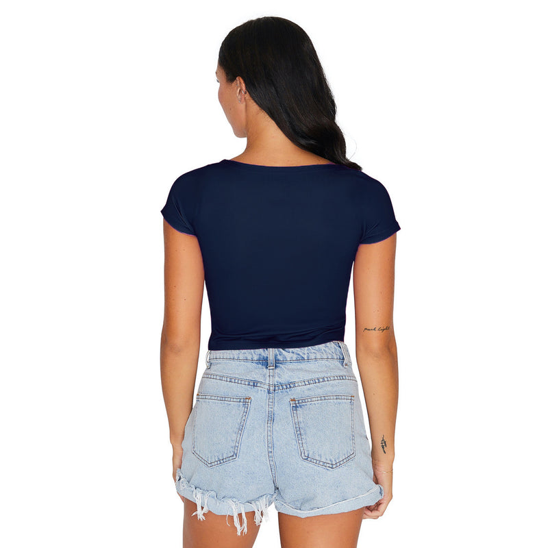 George Washington University Navy Babydoll Tee