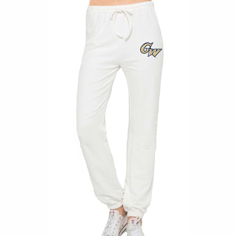 George Washington University White Joggers