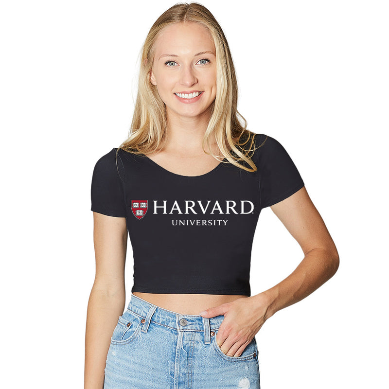 Harvard Black Babydoll Tee