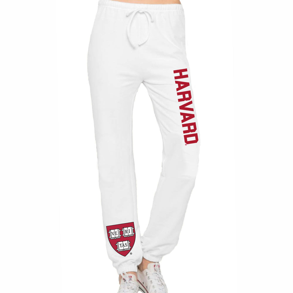 Harvard White Joggers