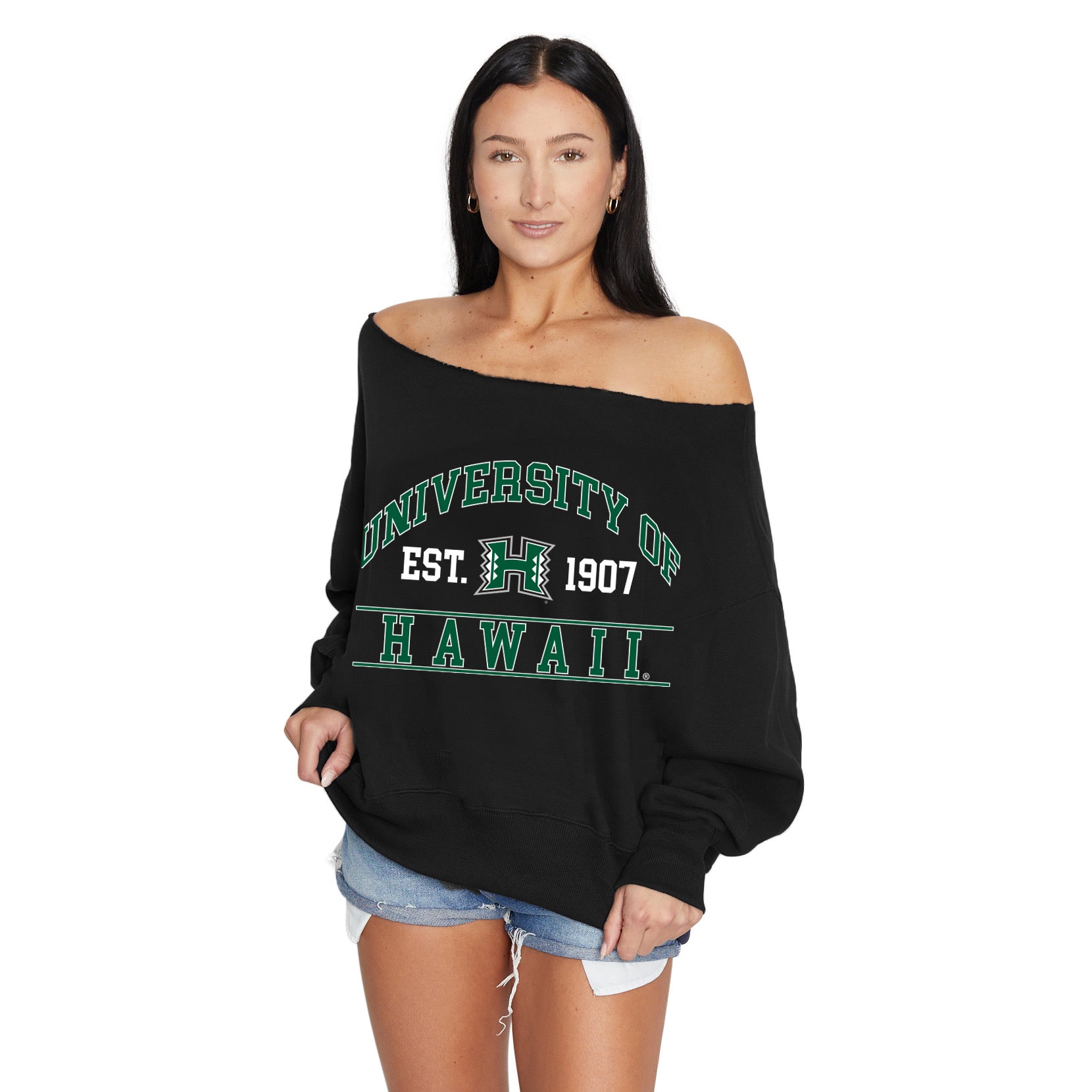 AMERI HAWAII COLLEGE TOP グリーン Men's GameDay Greats Green Hawaii Rainbow Warriors Football Jersey