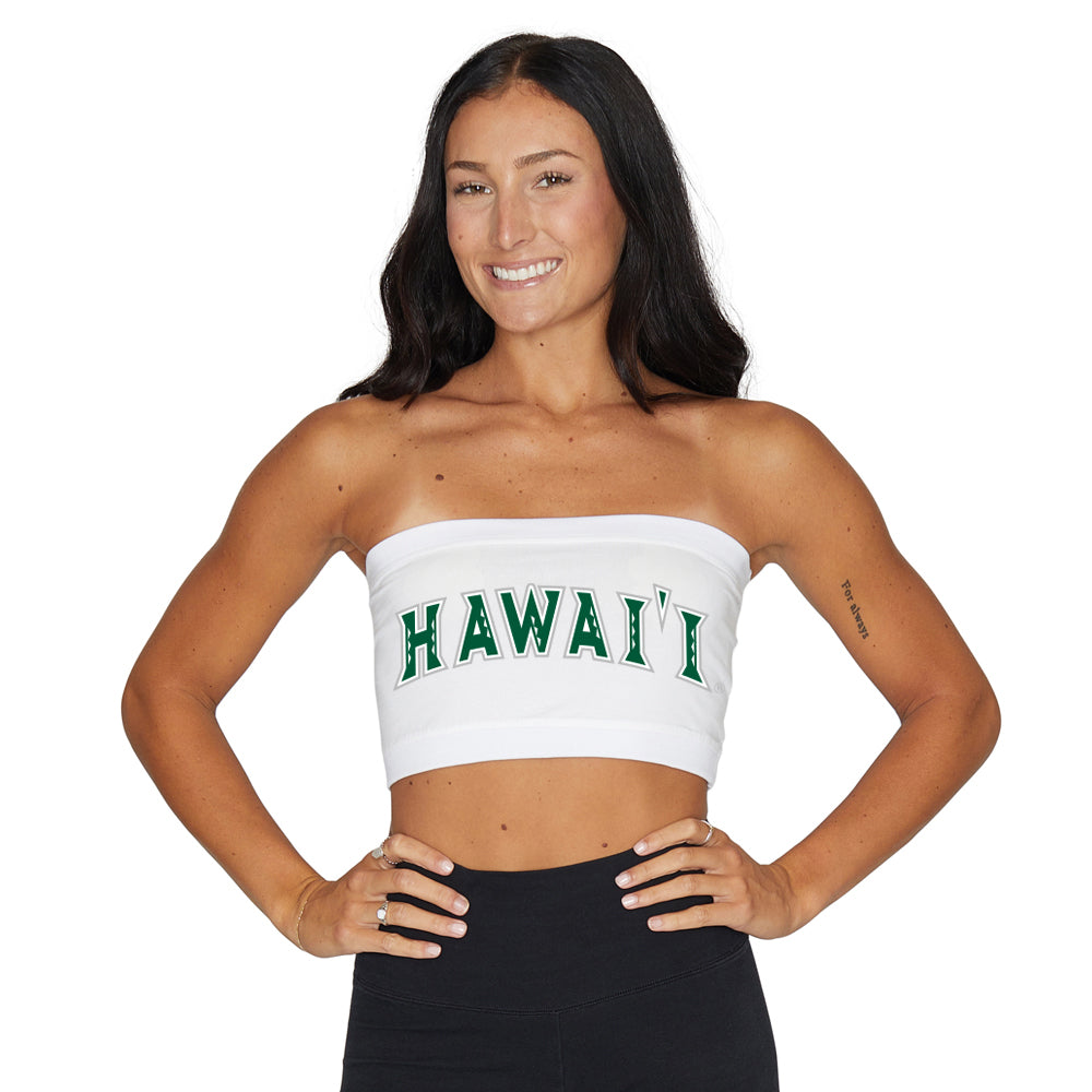University of Hawaii White Bandeau Top