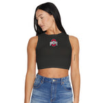 Ohio State OSU Buckeyes Black Touchdown Ribbed Tank