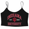 Indiana Hoosiers Black Spaghetti Tank