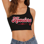 Indiana Hoosiers Black One Shoulder Top