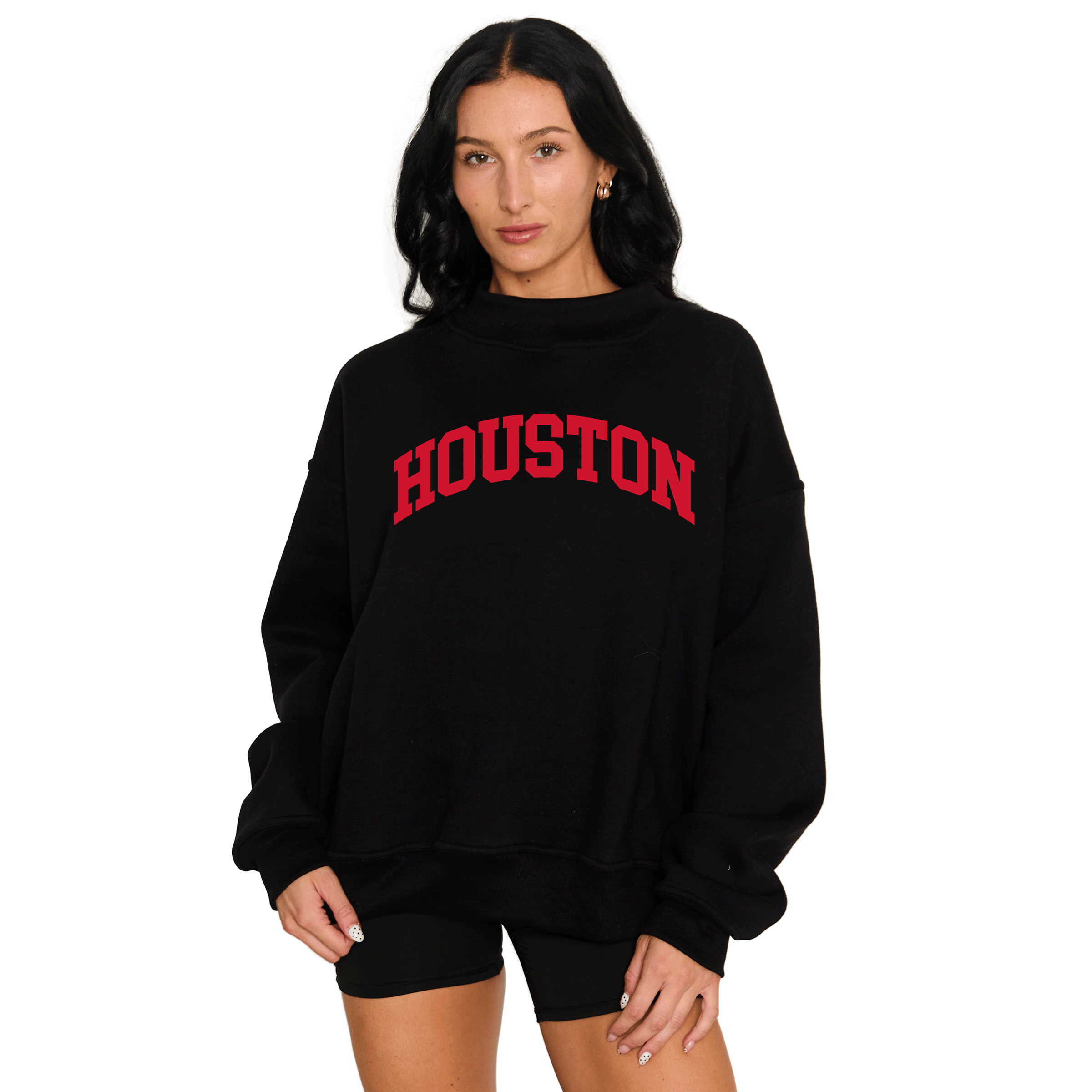 University of Houston Mock Neck Sweatshirt