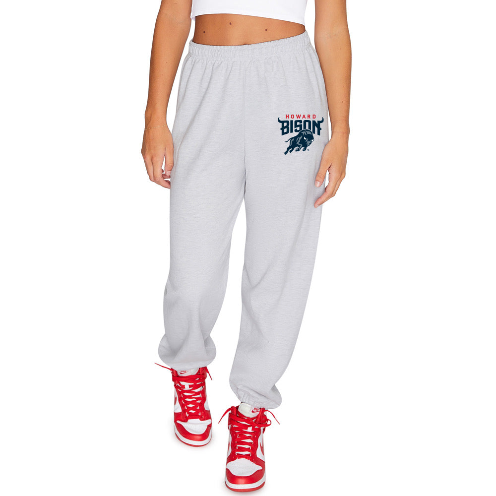 Howard Bison Gray Sweatpants