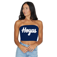Georgetown Hoyas Navy Tube Top