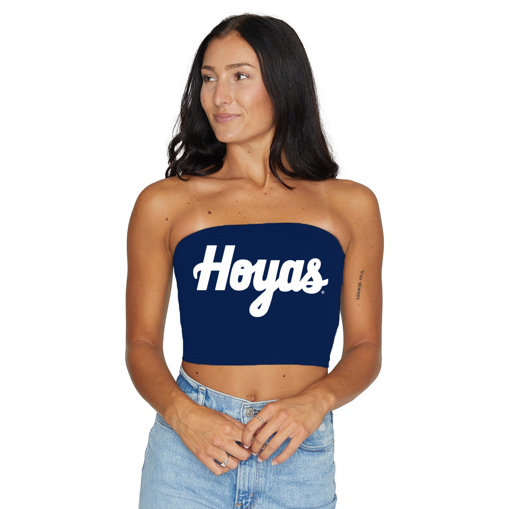 Georgetown Hoyas Navy Tube Top