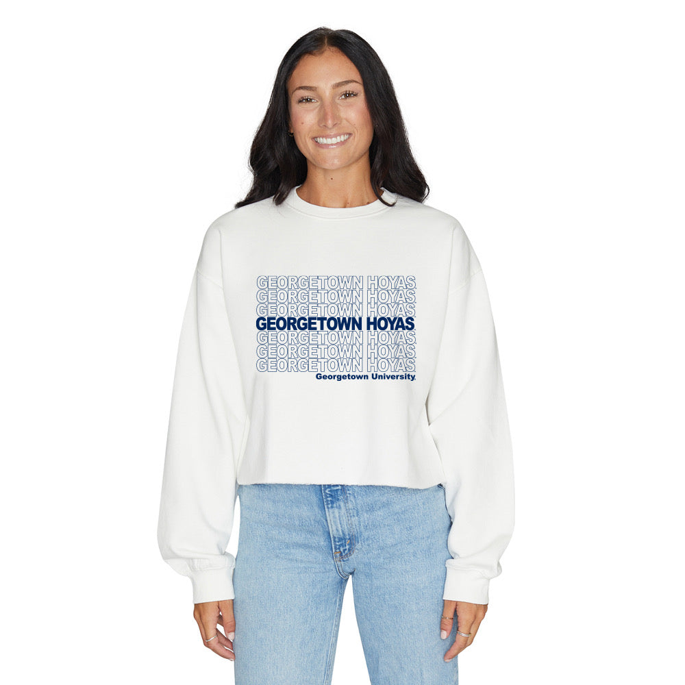 Georgetown discount university crewneck