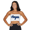 Georgetown Hoyas White Bandeau Top