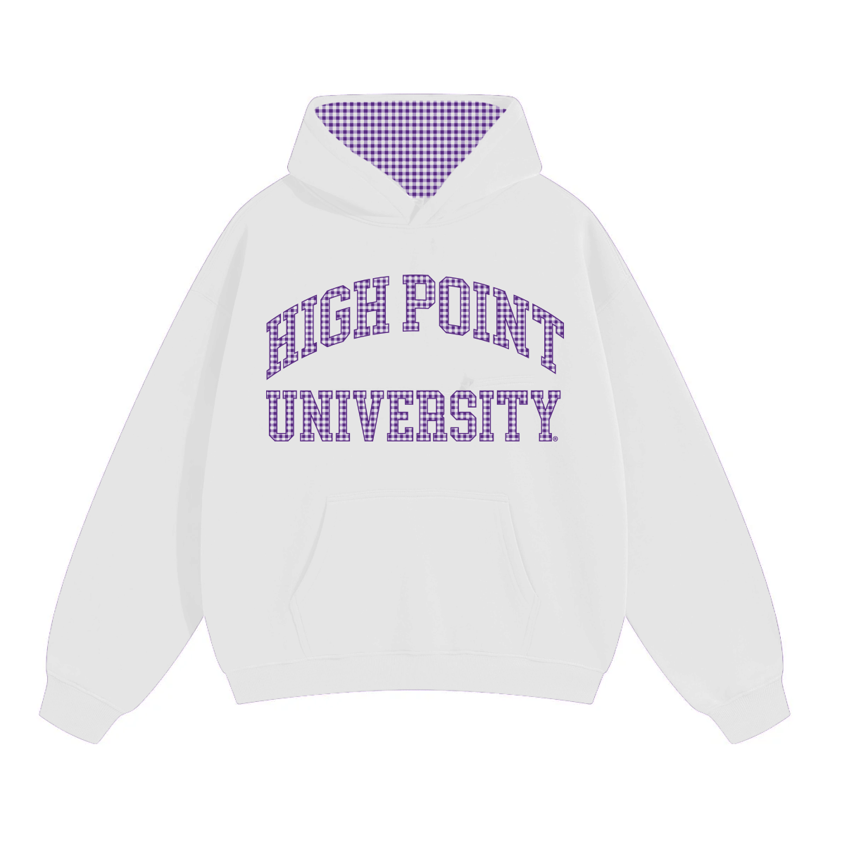 High Point University Gingham Hoodie