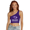 High Point University Purple One Shoulder Top