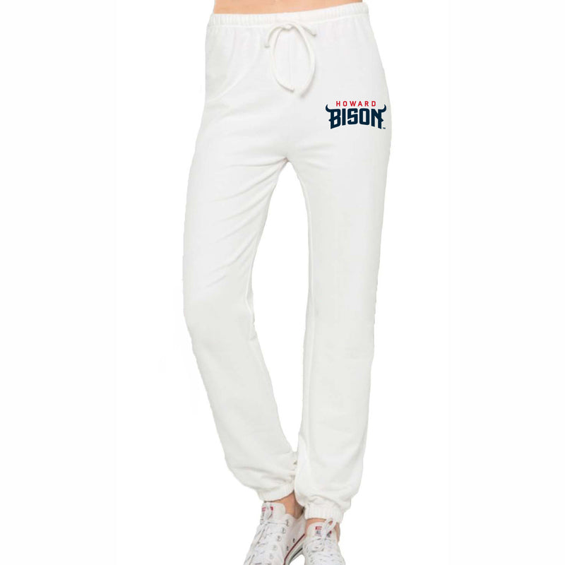 Howard Bison White Joggers