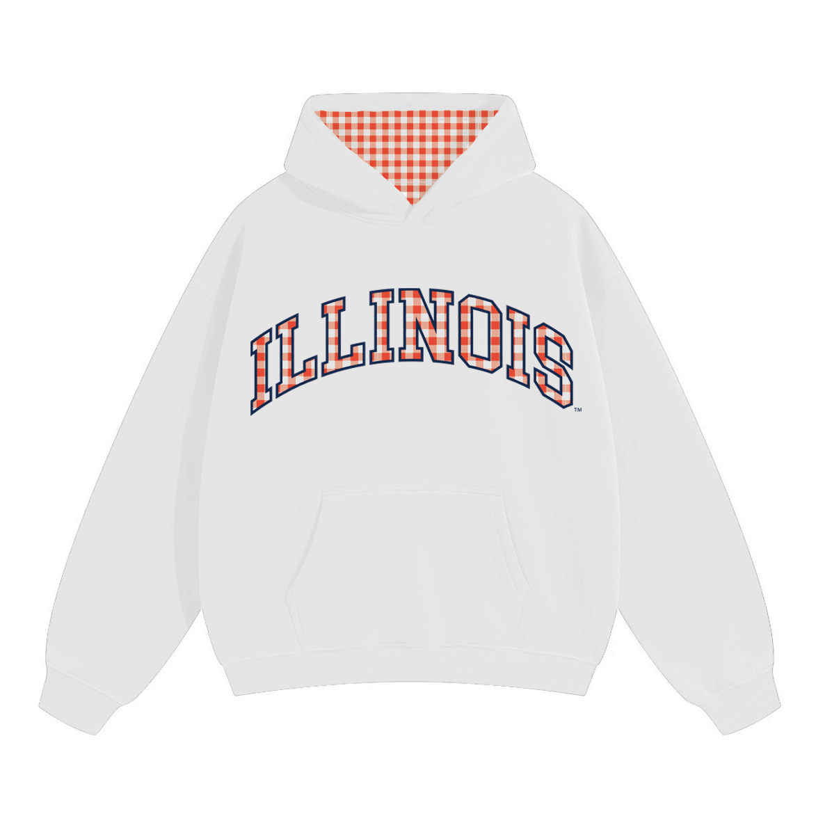 Illinois Fighting Illini Gingham Hoodie