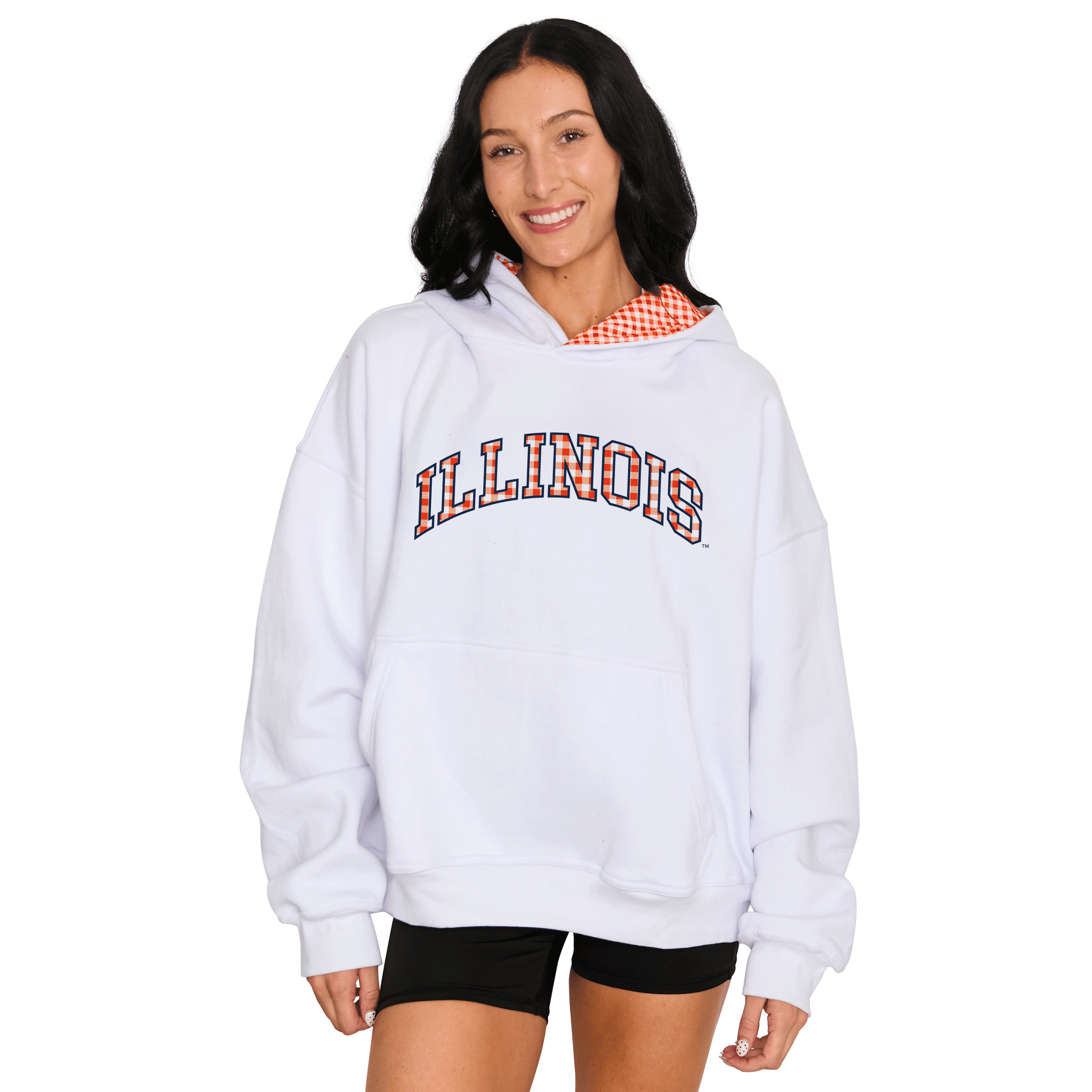 Illinois Fighting Illini Gingham Hoodie